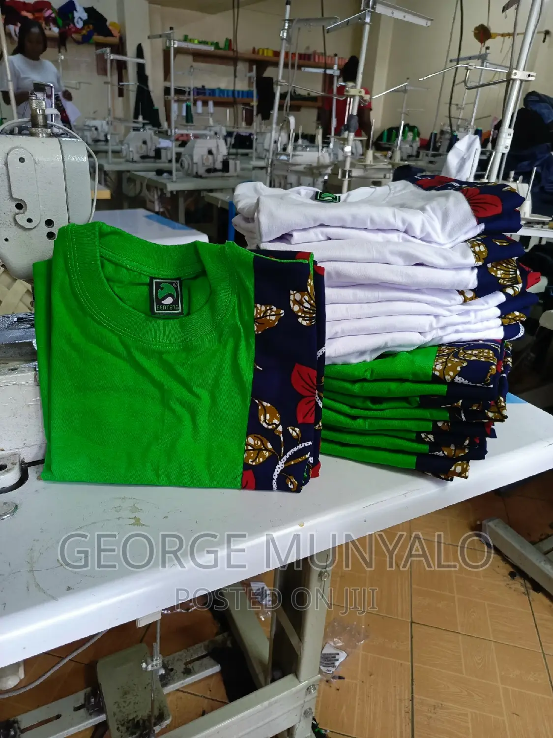 Customized Ankara T-Shirts, Round Neck T-Shirts