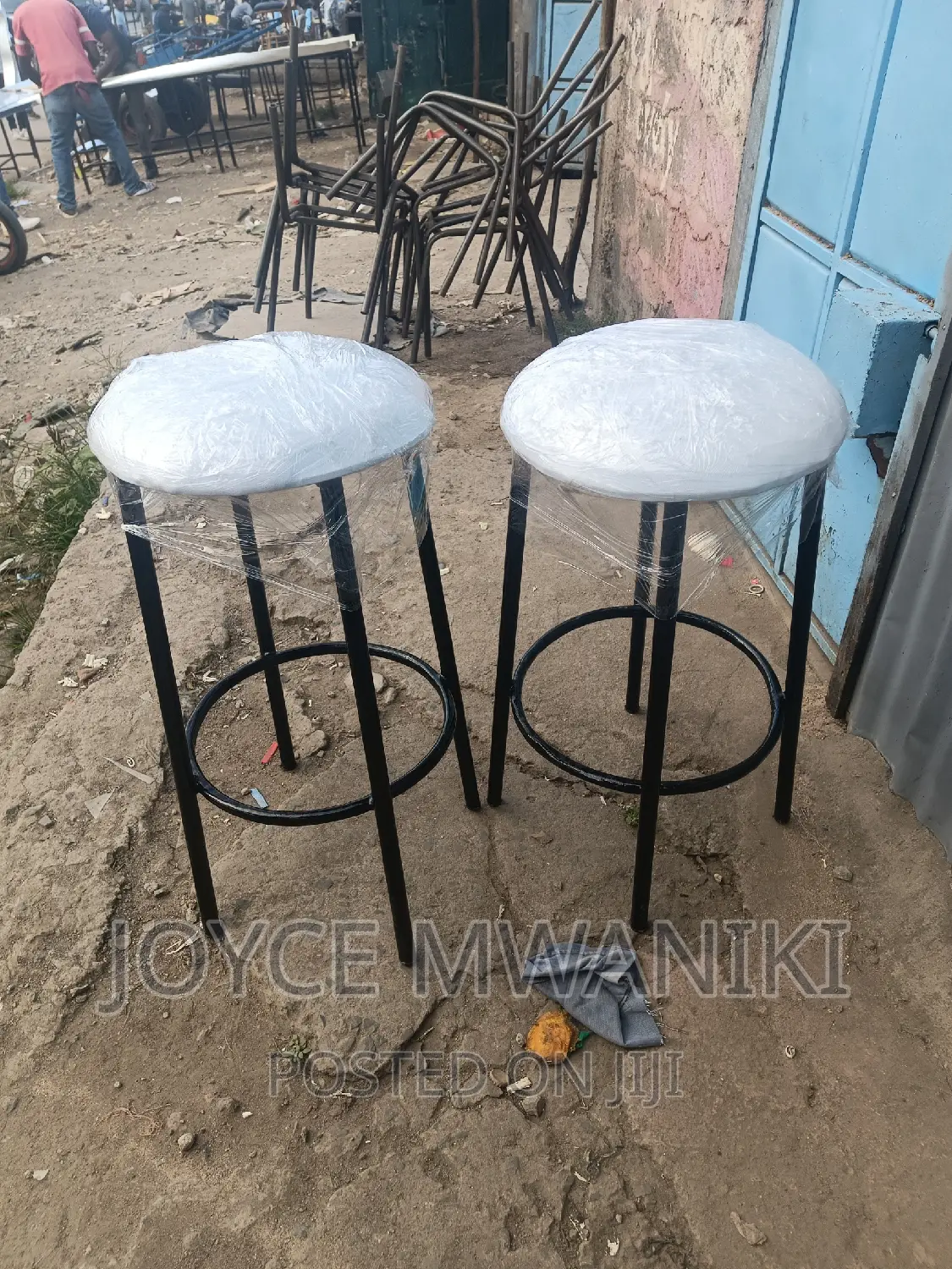 Highstools Backless, White.