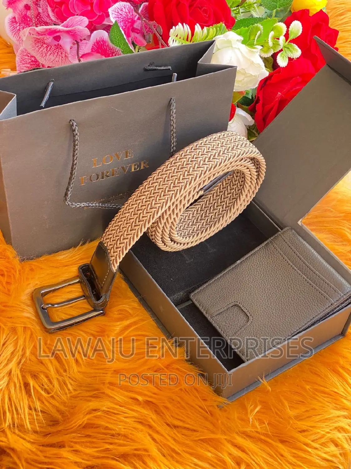 Wooven Belt Men's Gift Package