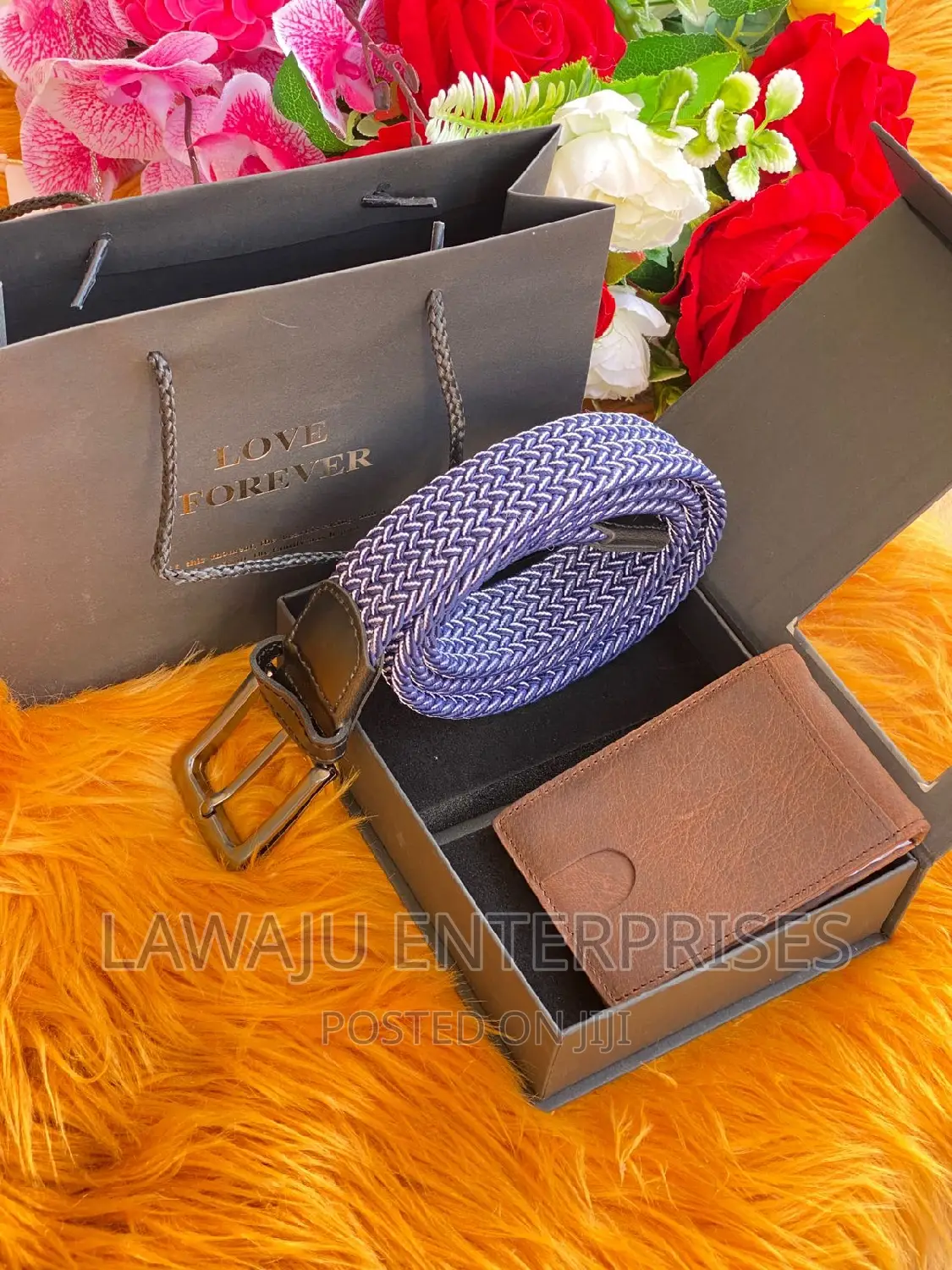 Wooven Belt Men's Gift Package