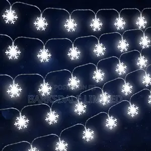 Whi Snowflake String Christmas Lights 3M LED Fairy 240v Xmas
