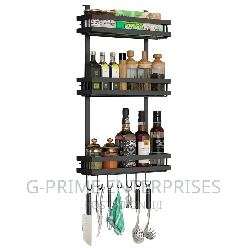 Over Fridge Organizer, Refrigerator Side Storage Rack