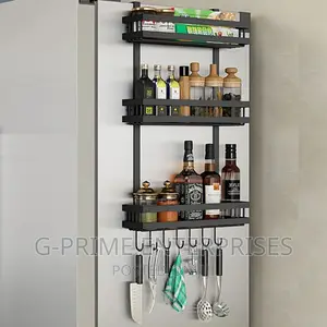 Over Fridge Organizer, Refrigerator Side Storage Rack