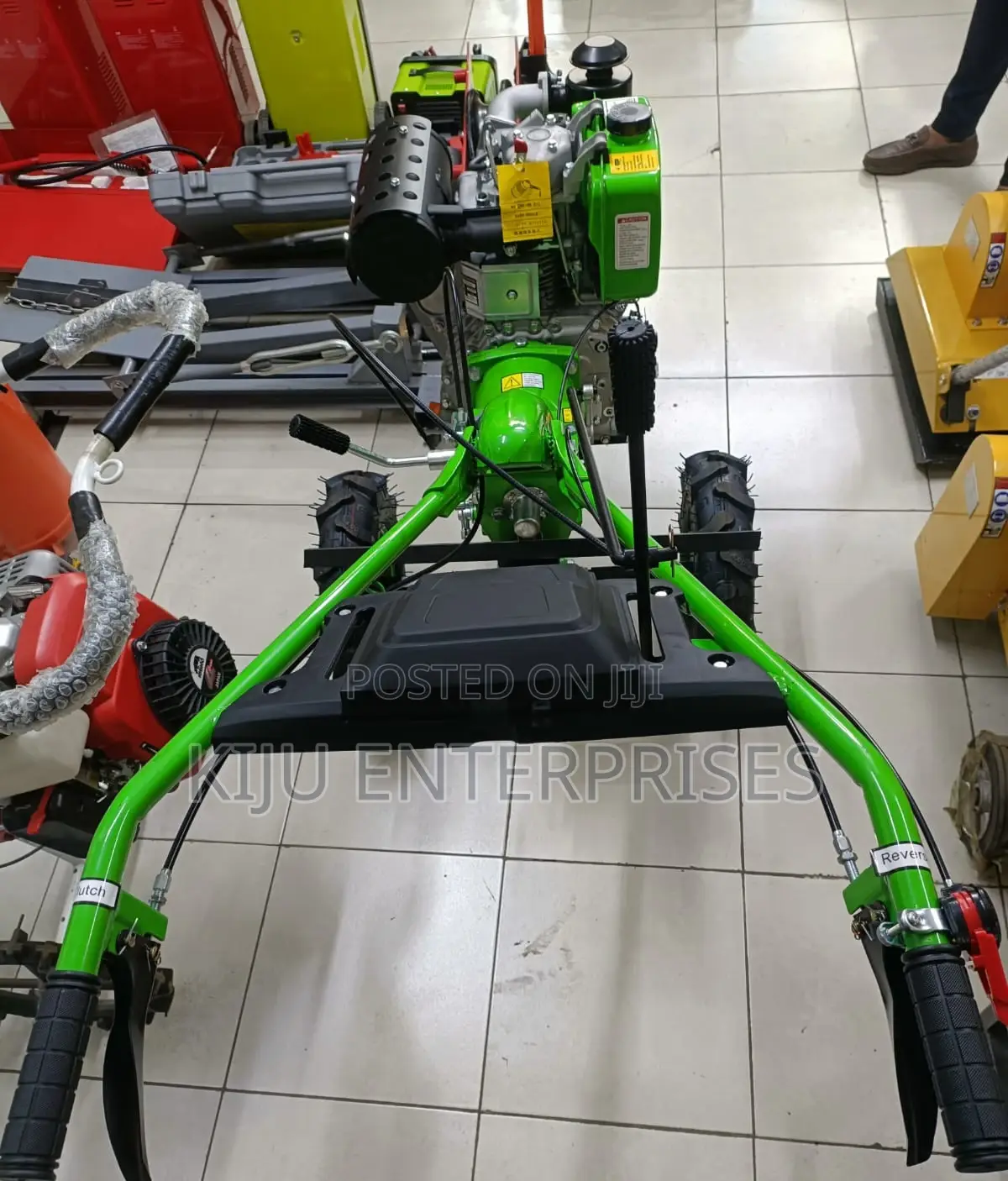 Walking Tractor 15hp Green Colour