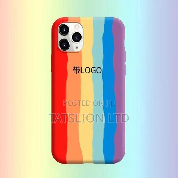 iPhone 12 With Logo Rainbow Red Silicone Rainbow All Inclusi - main view
