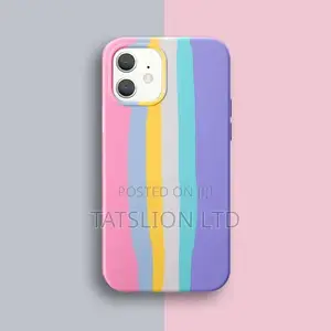 iPhone 12 With Logo Rainbow Red Silicone Rainbow All Inclusi
