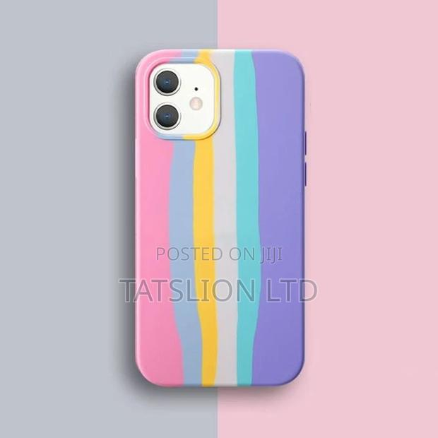 iPhone 12 With Logo Rainbow Red Silicone Rainbow All Inclusi - thumbnail 2