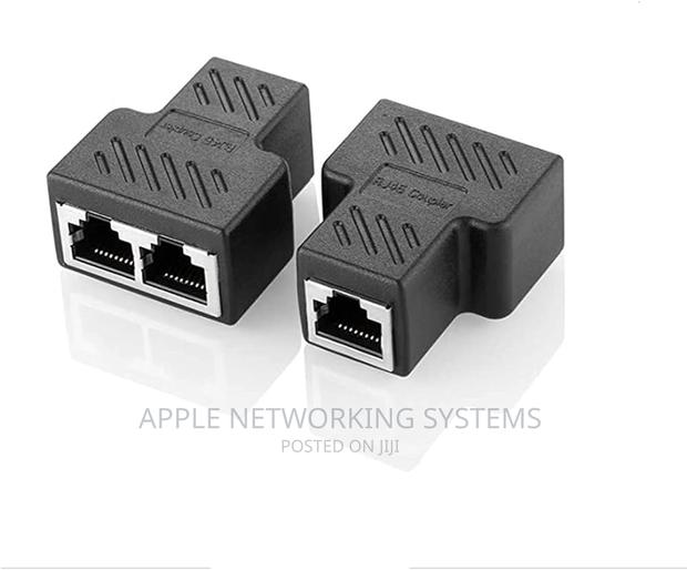 Rj45 Splitter 1 by 2 Black - main view