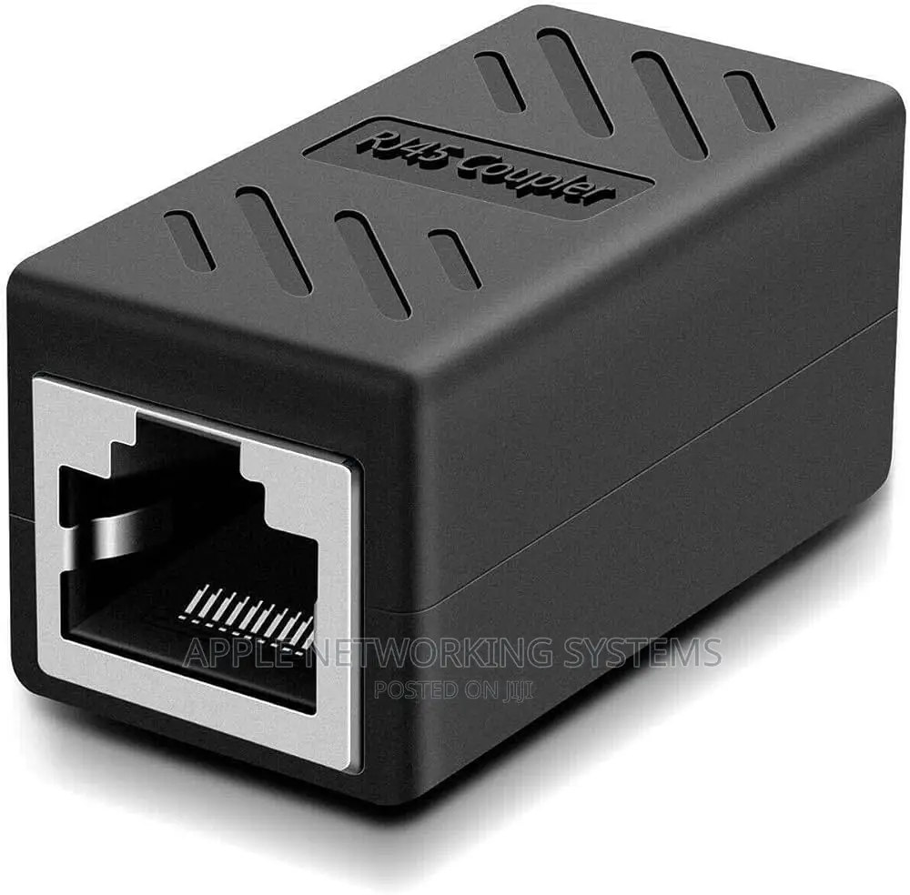 Rj45 1 by 1 Couplar Black