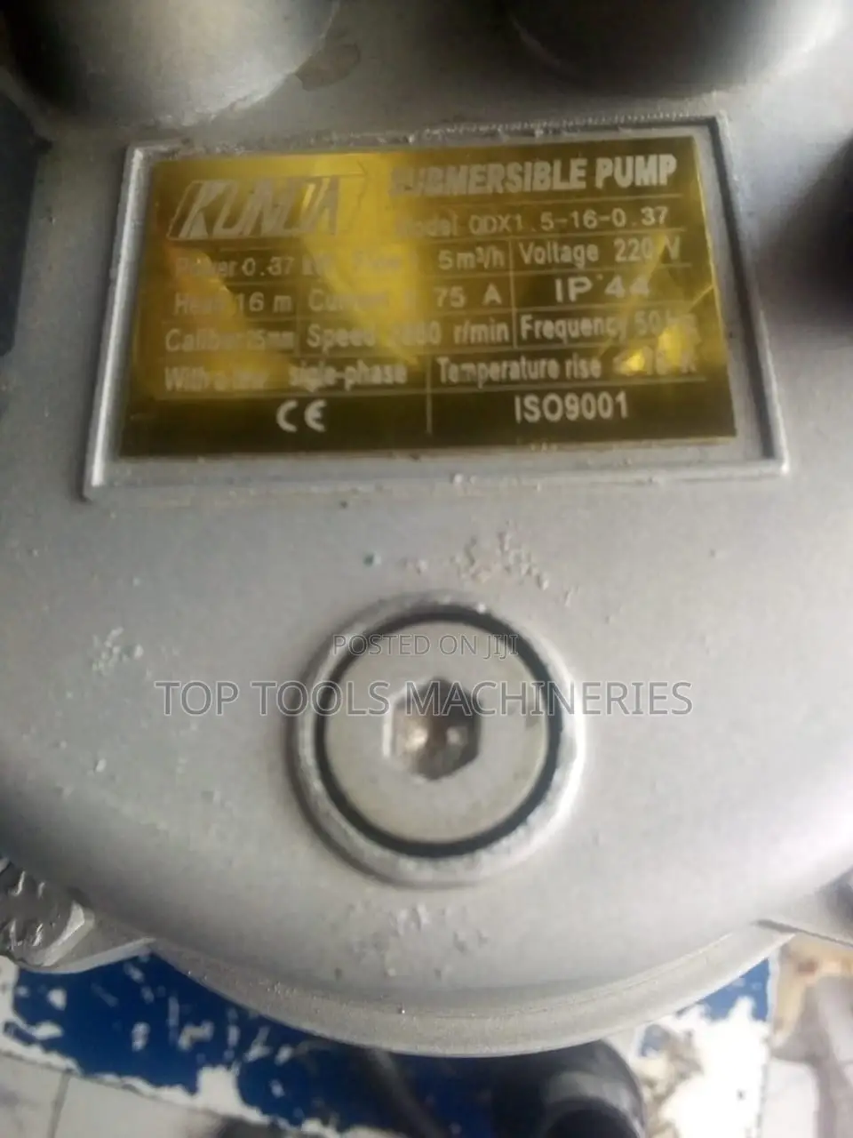 Kunda Submersible Pump 0.5hp 16m Head