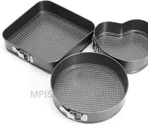 Nonstick 3pcs Cake Mould/Baking Tins Size 24cm/22cm/20cm