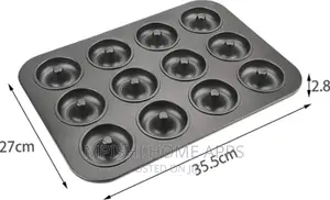Nonstick 12holes DONUT Baking Tins