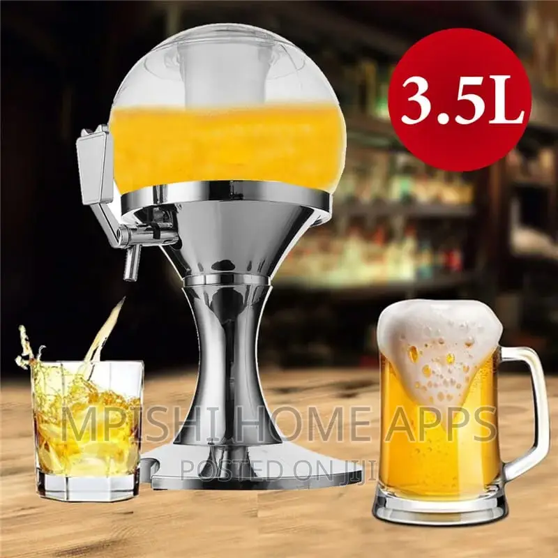 Spherical Wine Dispenser With Ice Slot Separator 3.5L