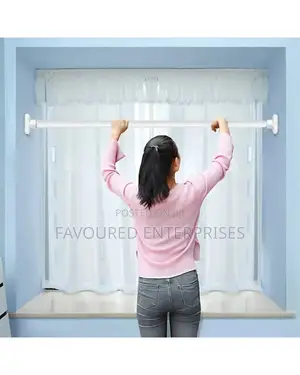 Telescopic Clothing Rod Adjustable Extendable Shower Curtain