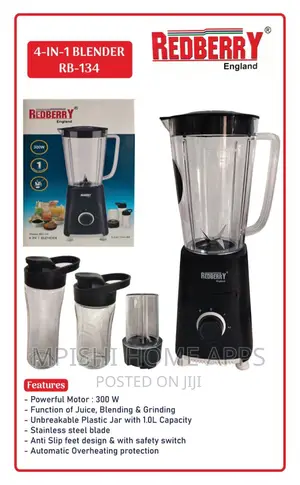REDBERRY 4 in 1 BLENDER Rb 134