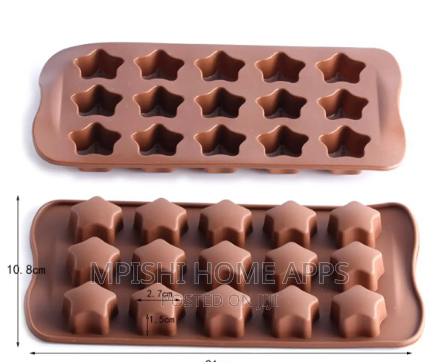 15 Slot Chocolate, Candy, Ice Cream,Ice Cubes Siliconemoulds