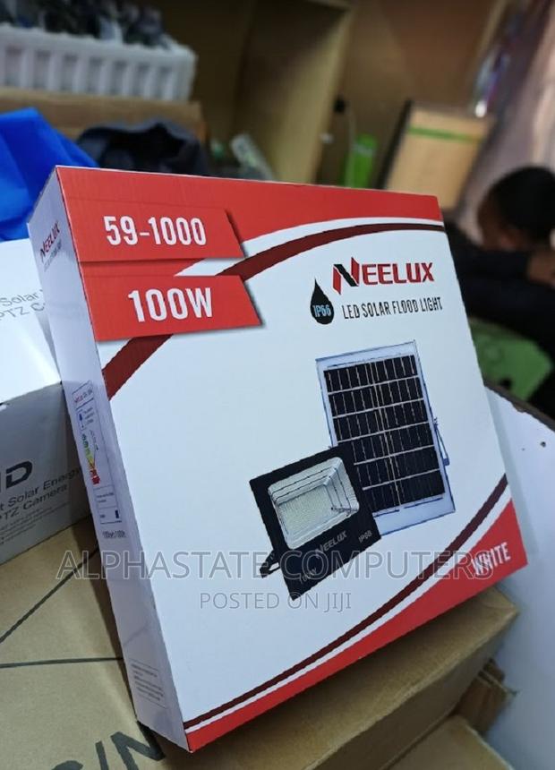 Neelux 100W Solar Flood Lights With Solar Panel - main view
