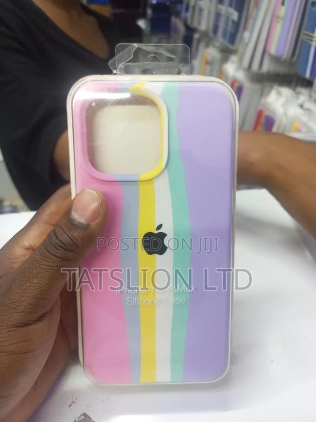 iPhone 14 Pro Max Rainbow Silcone Cases - main view
