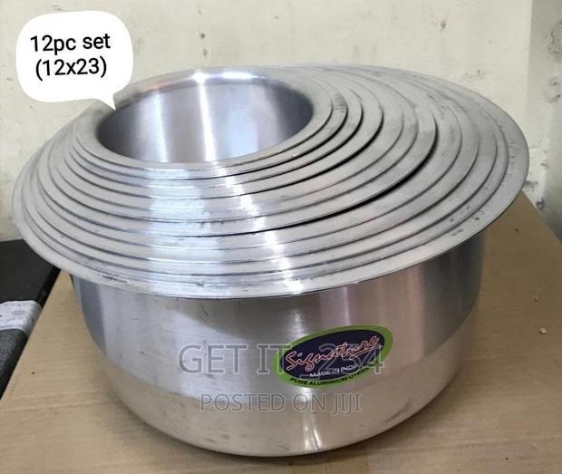 12×23; Signature Aluminium Sufuria 12 Pieces