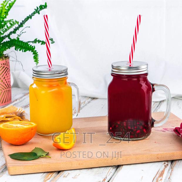090030, 450ml Glass Mason Jar With Strew Per Piece