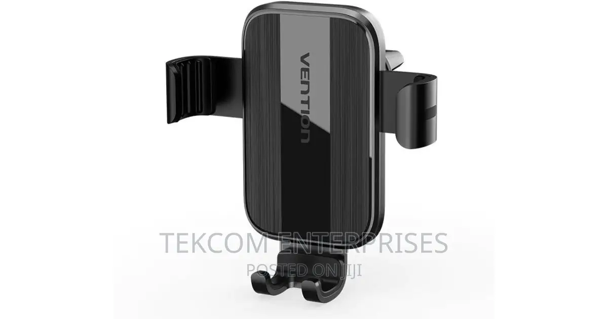 Vention Auto-Clamping Car Phone Mount With Duckbill Clip Bla