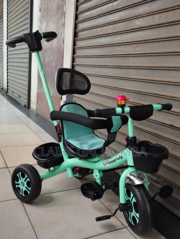 Kids Tricycle With Push Handle - main view