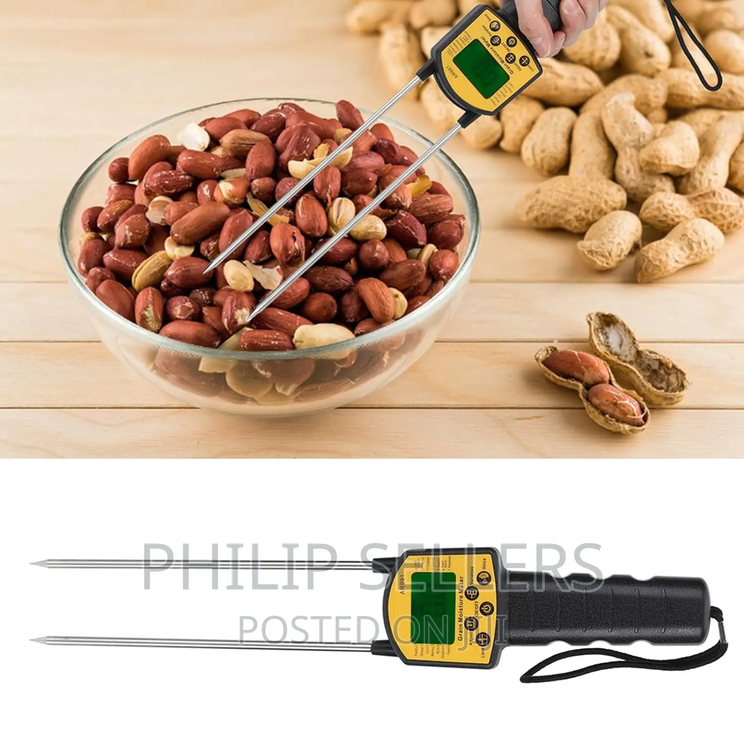 LCD Grain Moisture Meter, Soybean Water Content Analyzer Di