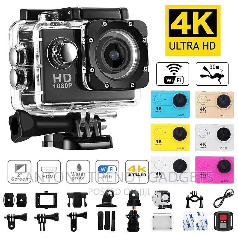 Generic Sport Camera 12MP Full HD 1080P Underwater Action Ca
