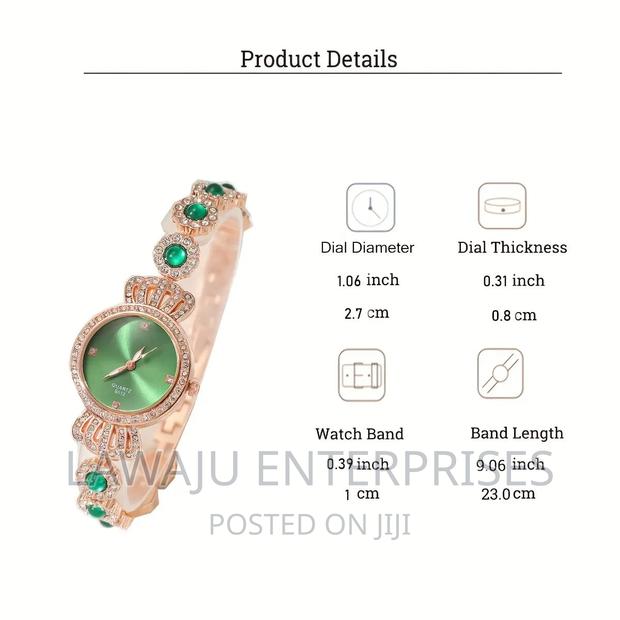Emerald Green Ladies Jewellery Set - thumbnail 5