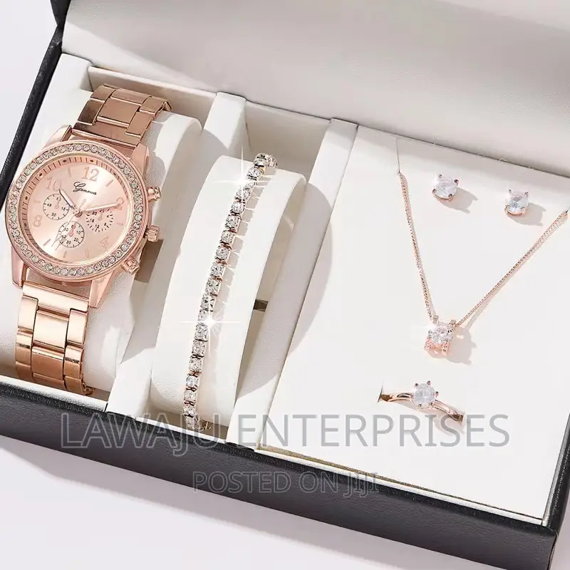 Rosegold Ladies Watch Gift Set