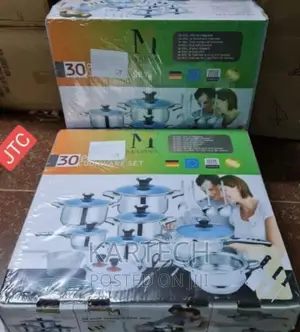 Non Stick Marwa Stainless Steel Cookware Set -30pcs