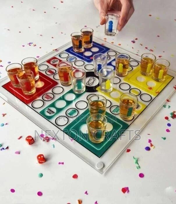 Drinking Ludo Drinking Game With Shot Glasses