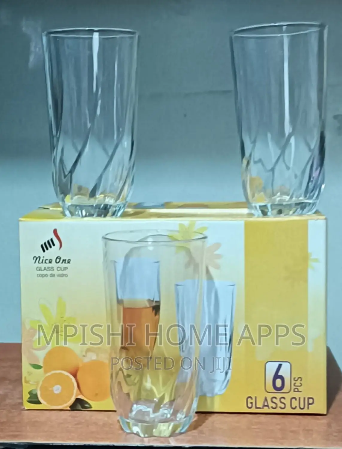 6pcs Twisted Water Glass