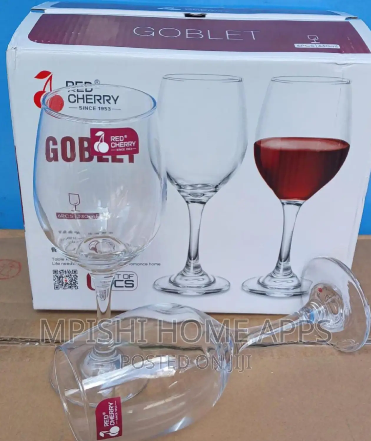 6pcs Wine Glasses 330ml
