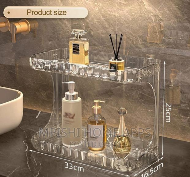 Double Layer Vanity Stand