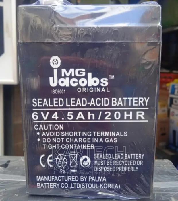 MG Jacobs 12V Sealed Lead-Acid Battery - main view