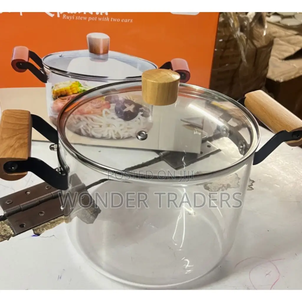 4.5 Glass Borosilicate Cooking Pot.