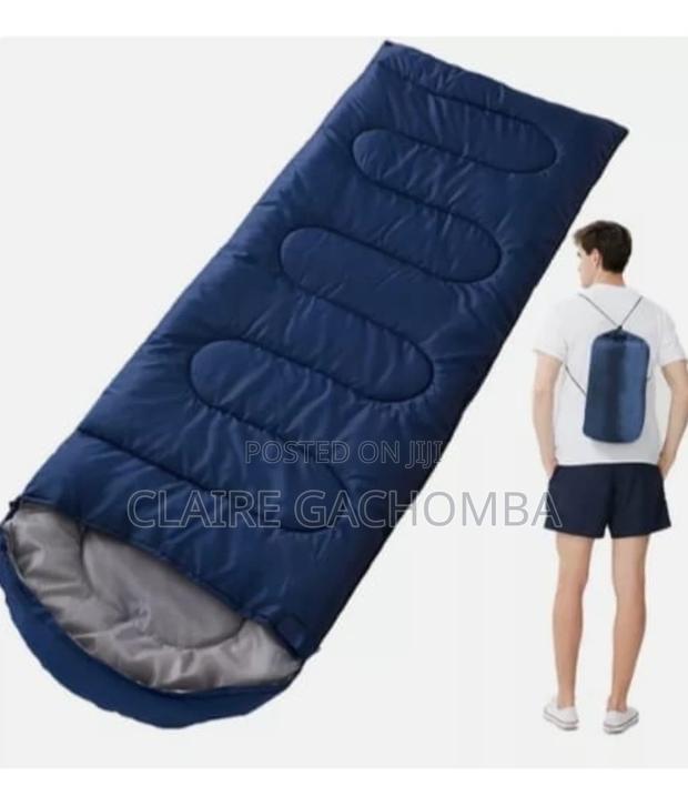 Ultra Light Blue Camping Sleeping Bag - main view