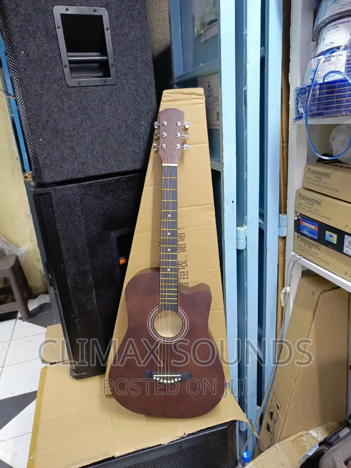 Acoustic Guitar 38inch Maroon,