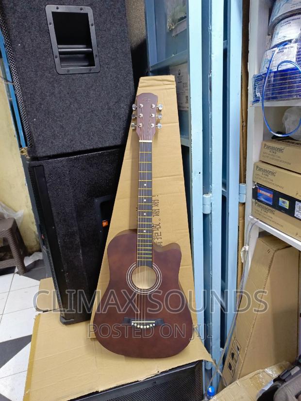 Acoustic Guitar 38inch Maroon, - main view