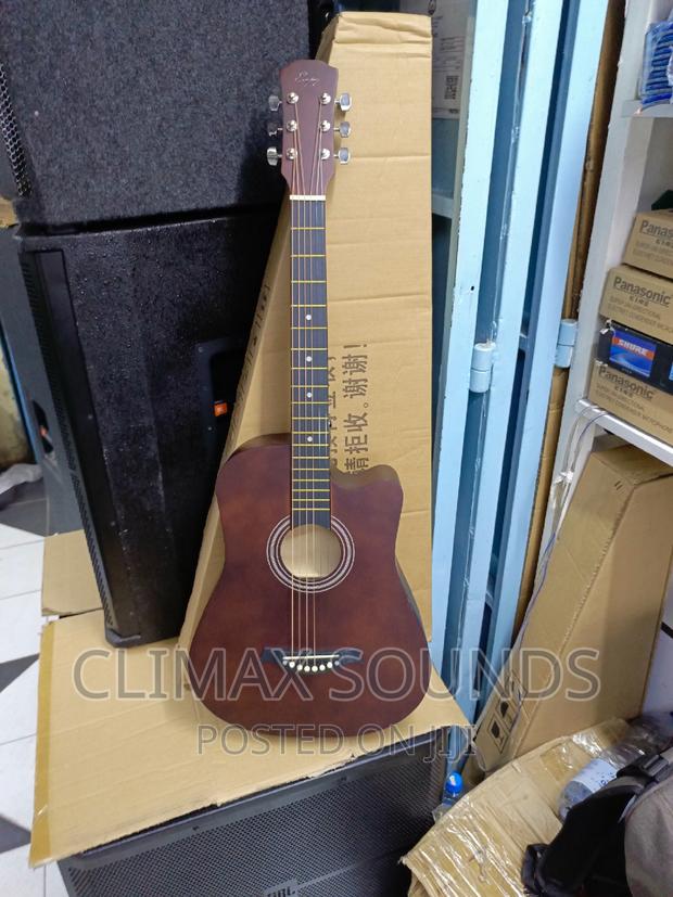 Acoustic Guitar 38inch Maroon, - thumbnail 3
