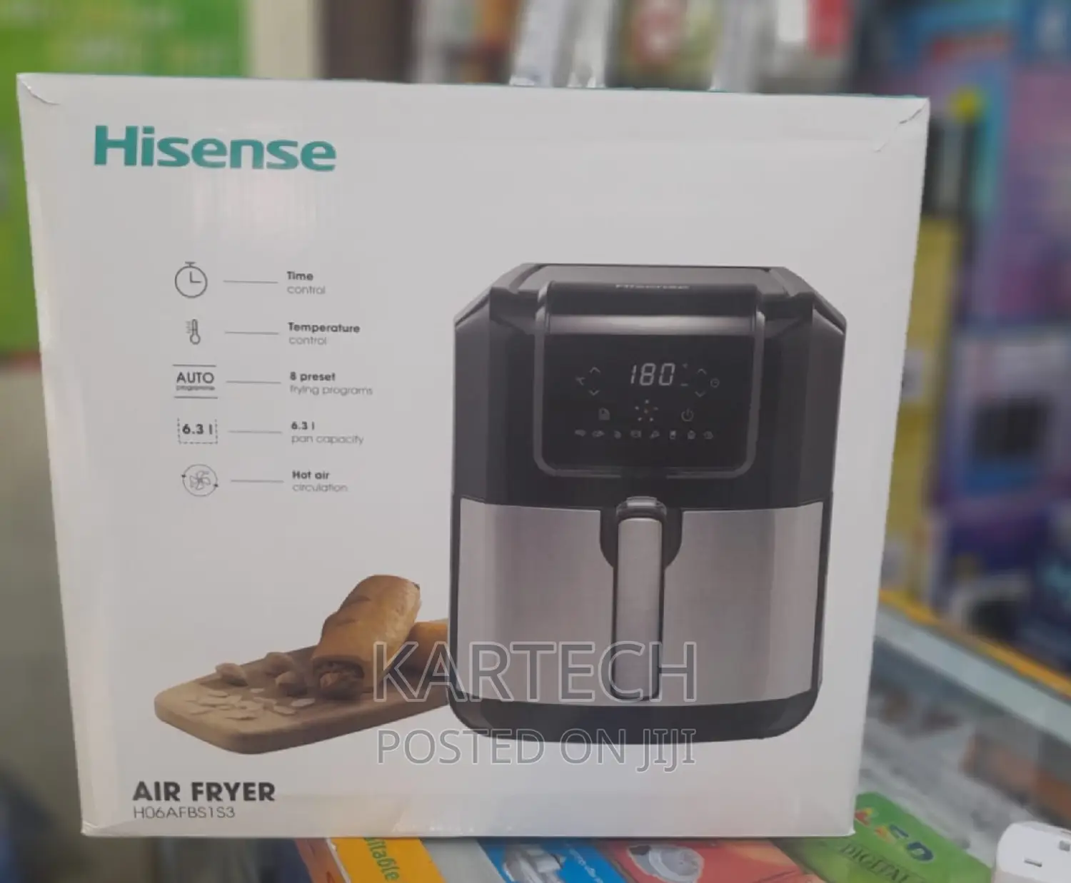 6.3ltrs Hisense H06AFBS1S3 Single Air Fryer