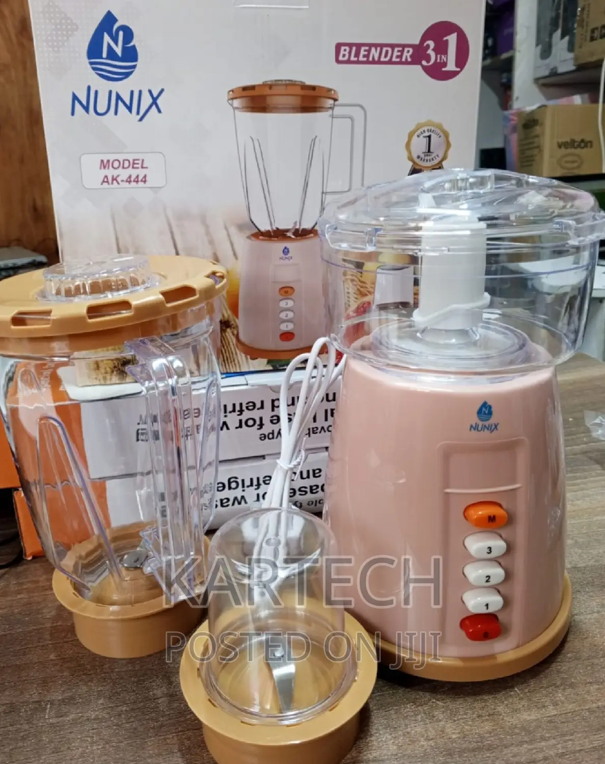 Nunix Ak-444 3 in 1 Electric Blender