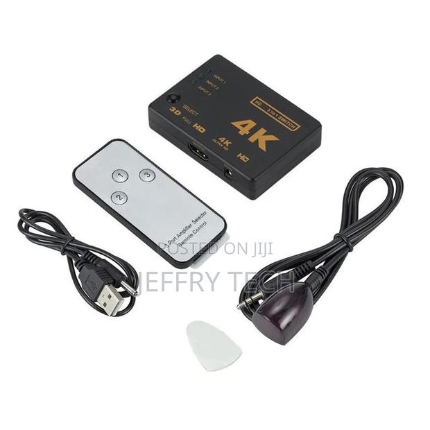 Set 3 Into 1 Out HDMI Switcher With Remote Control - main view