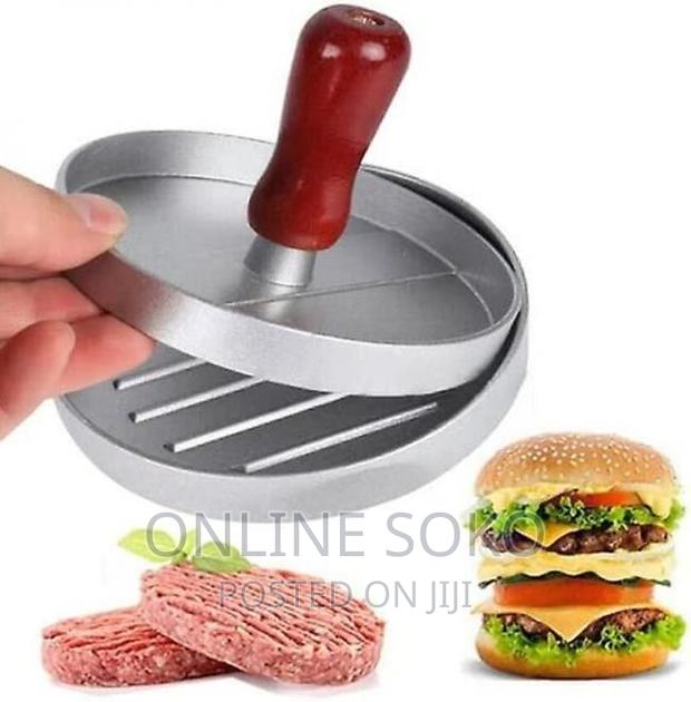 Non Stick Grill BBQ Burger Press Hamburger Patty Mould Maker - thumbnail 4