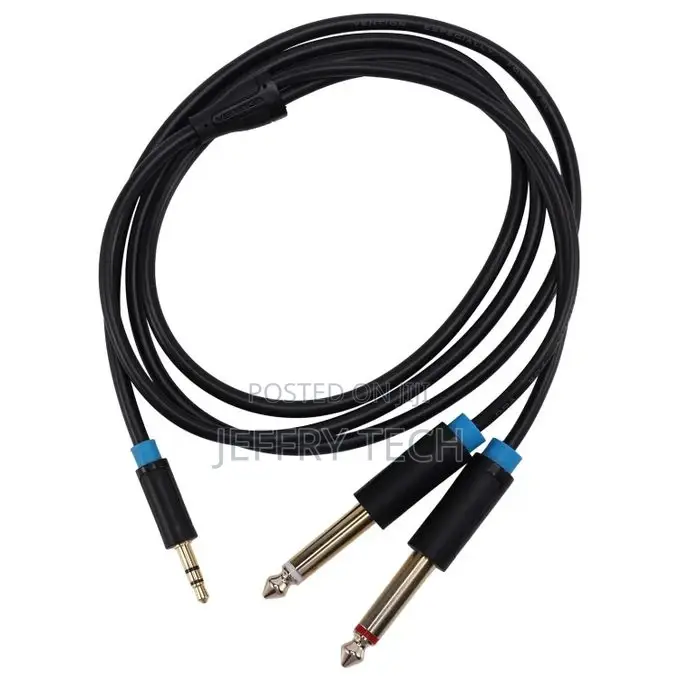 Jack 3.5mm to 6.35 Adapter Audio Cable for Mixer Amplifier S