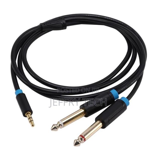 Jack 3.5mm to 6.35 Adapter Audio Cable for Mixer Amplifier S - thumbnail 3