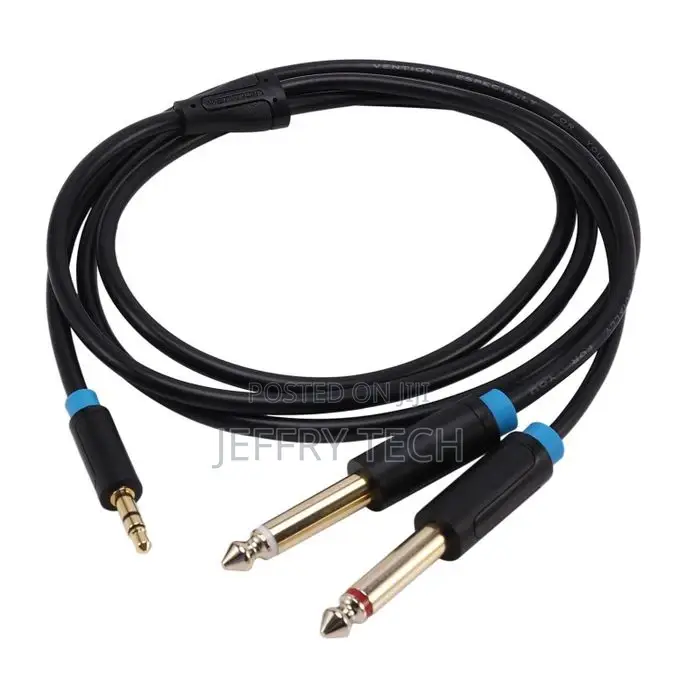 Jack 3.5mm to 6.35 Adapter Audio Cable for Mixer Amplifier S