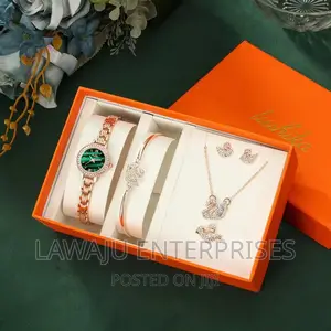 7 in 1 Elegant Swan Ladies Gift Watch Set