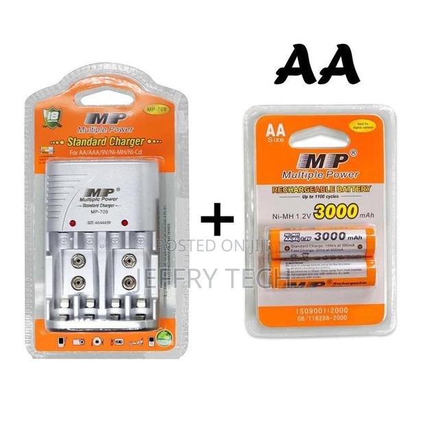 Multiple Power 2 X AA Rechargeable Batteries,Ni-mh 1.2V + Ch - main view